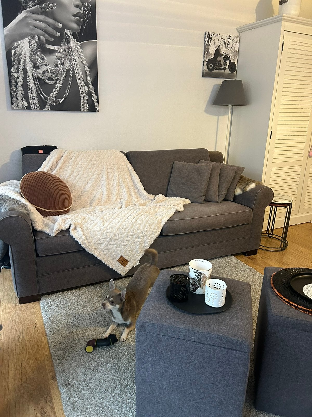 Te koop, Huis en Inrichting, Ophalen, Tweepersoons, Zo goed als nieuw, Rechte bank