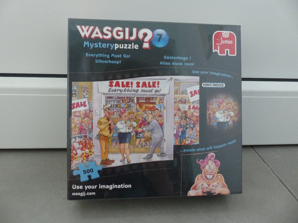Puzzel Wasgij 500 stuks, Hobby en Vrije tijd, Ophalen of Verzenden, 500 t/m 1500 stukjes, Zo goed als nieuw, Legpuzzel