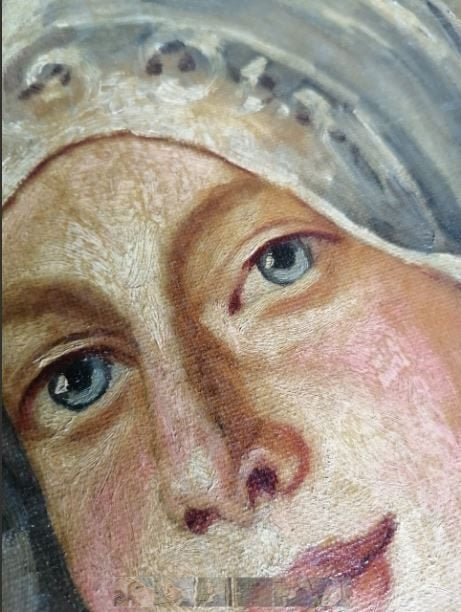 Vintage - antiek portret meisje in Trachten Paul Becker, Antiek en Kunst, Ophalen