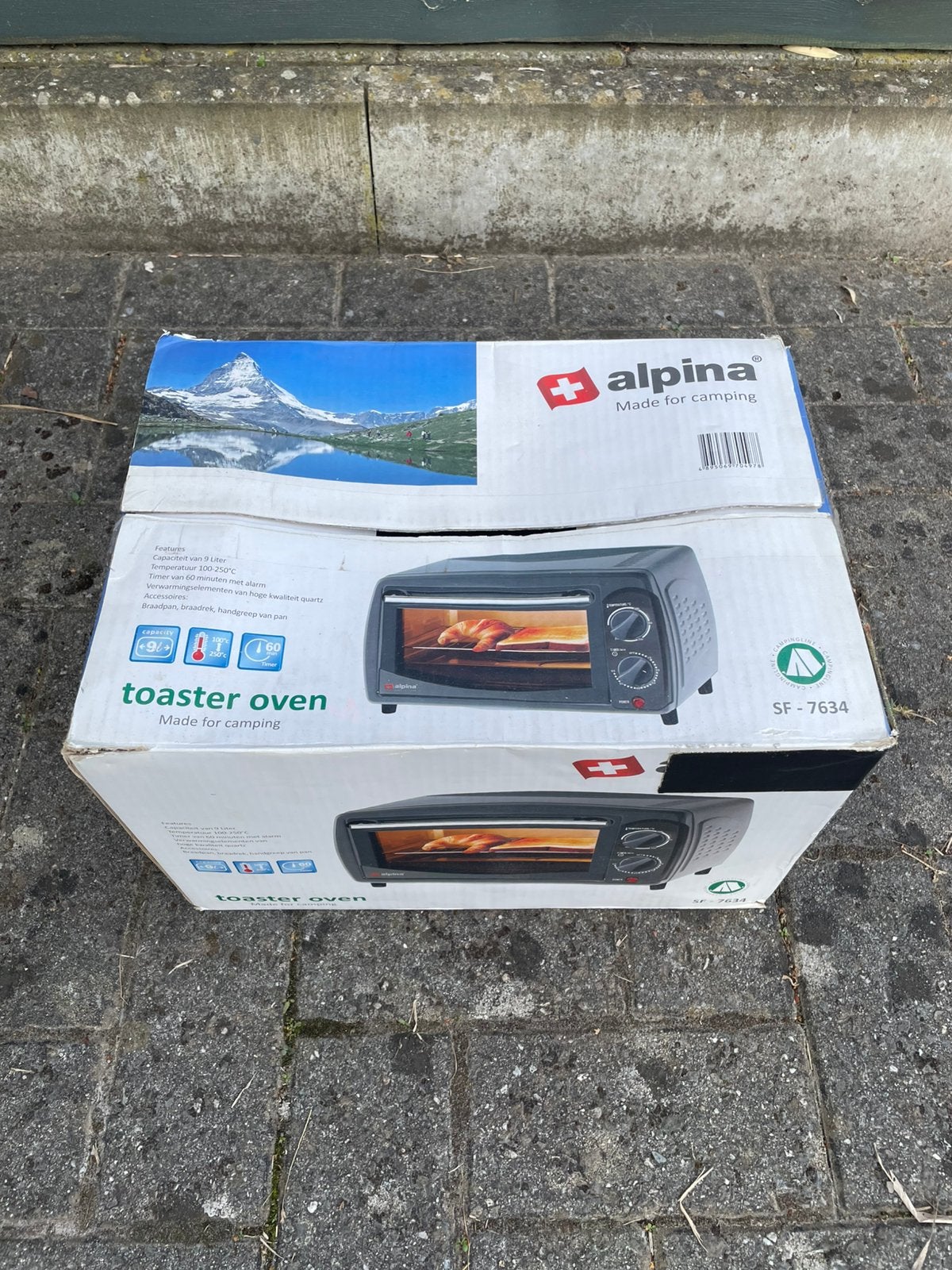 Alpina Toaster Oven – Compact & Ideaal voor op de camping, Enlèvement, Comme neuf