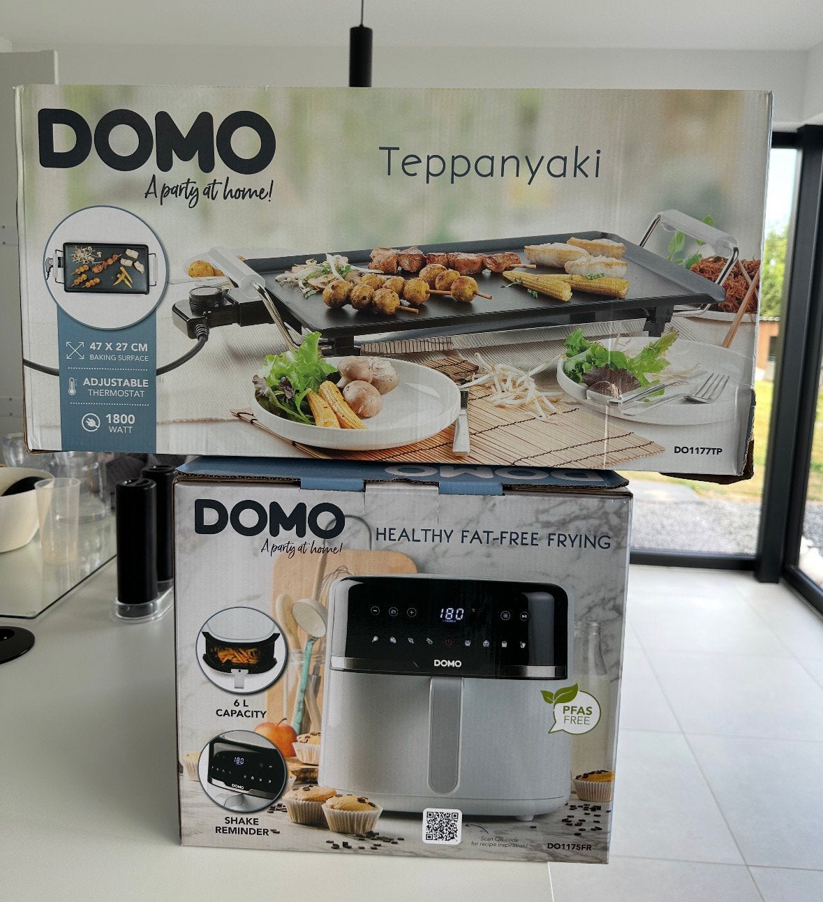 NEUFS ! Plancha Teppanyaki + Air Fryer – Jamais utilisés, Ophalen, Nieuw