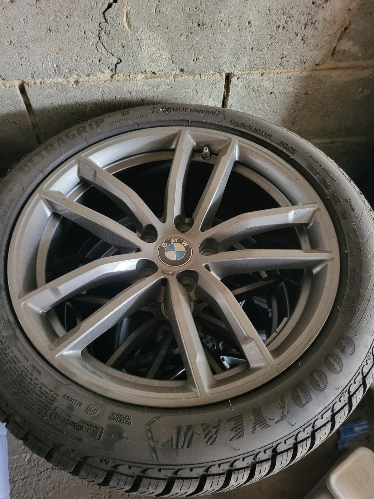 4 zo goed als nieuwe velgen met winter banden BMW 5 reeks, Ophalen, 18 inch, 245 mm, Nieuw