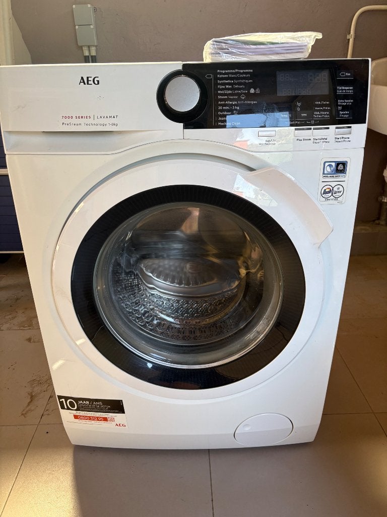 Wasmachine AEG, Electroménager, 6 à 8 kg, Comme neuf, Enlèvement, Élévateur
