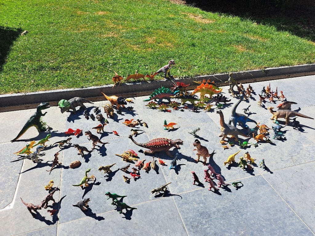 Lot van 123 dinosauriërs!, Kinderen en Baby's, Speelgoed | Overig, Ophalen of Verzenden, Zo goed als nieuw, Jongen of Meisje