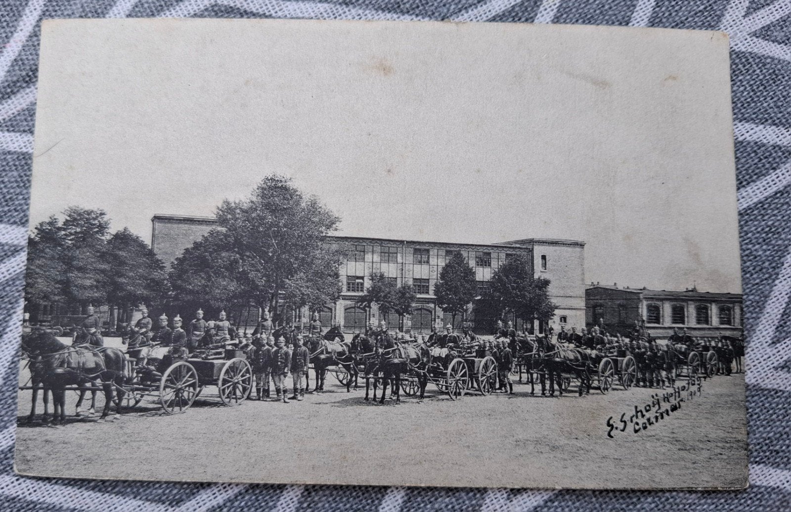 Militaire.  Ancienne carte postale, Collections, Enlèvement ou Envoi, Non affranchie