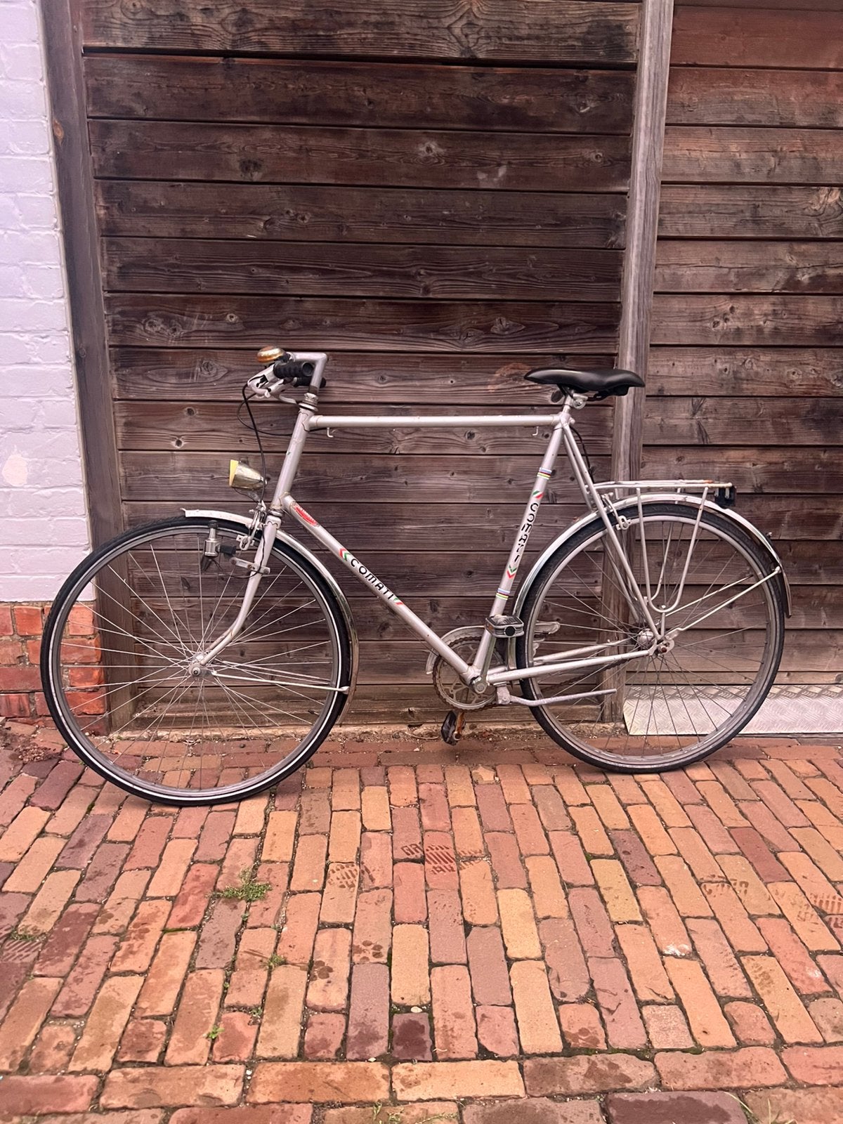 Vintage (studenten)herenfiets, Fietsen en Brommers, Gebruikt, Velgrem, 61 tot 65 cm, Ophalen
