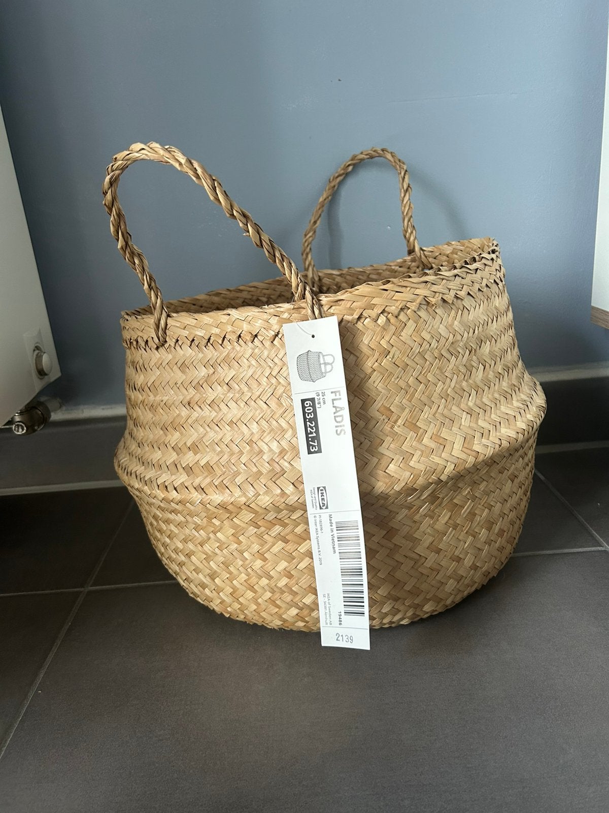 Panier flådis IKEA, Maison & Meubles, Accessoires pour la Maison | Plataux & Paniers, Neuf, Osier, Rond, Enlèvement