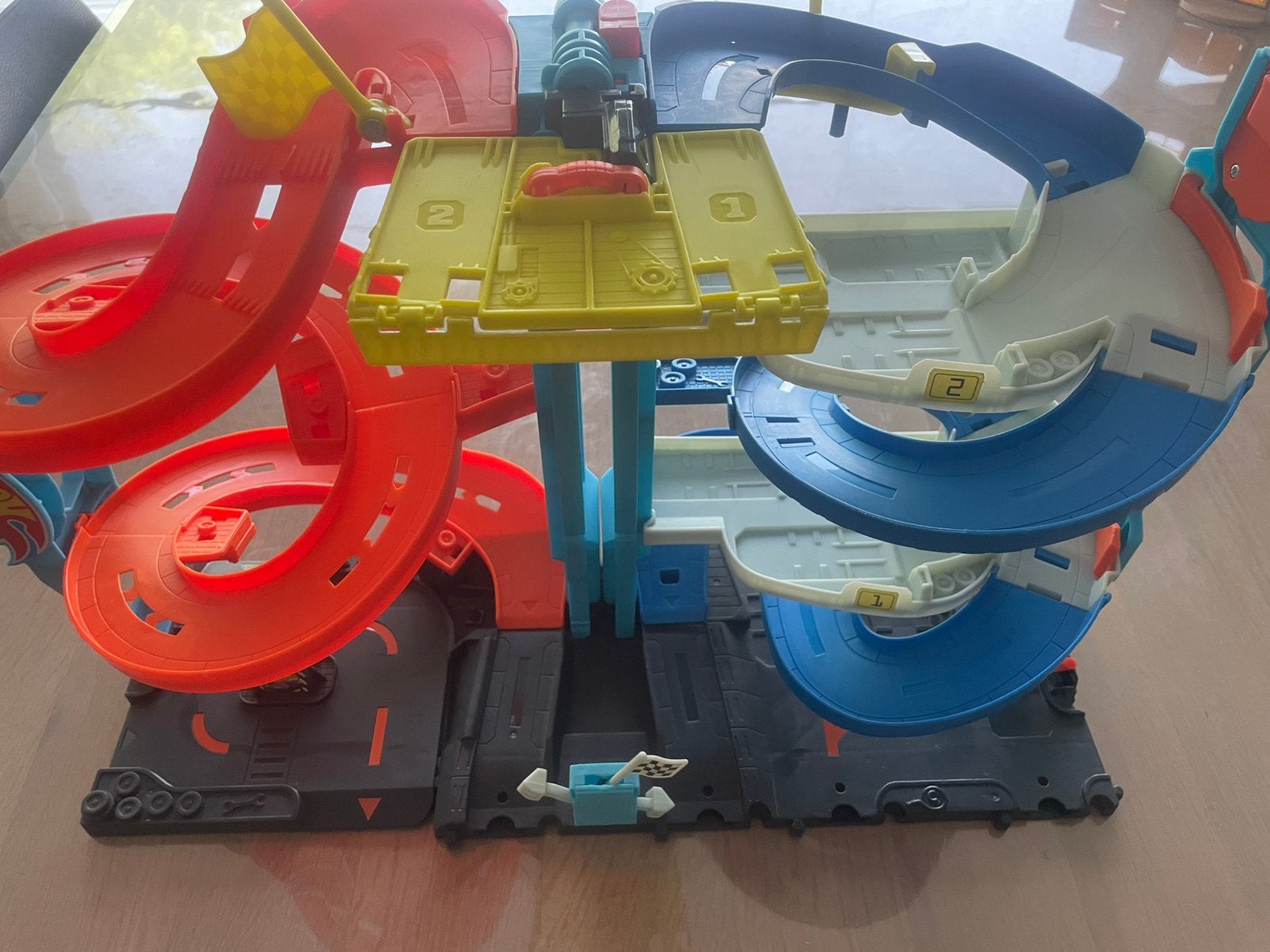 Hot Wheels racetoren 2 in 1, Enlèvement, Comme neuf, Hot Wheels