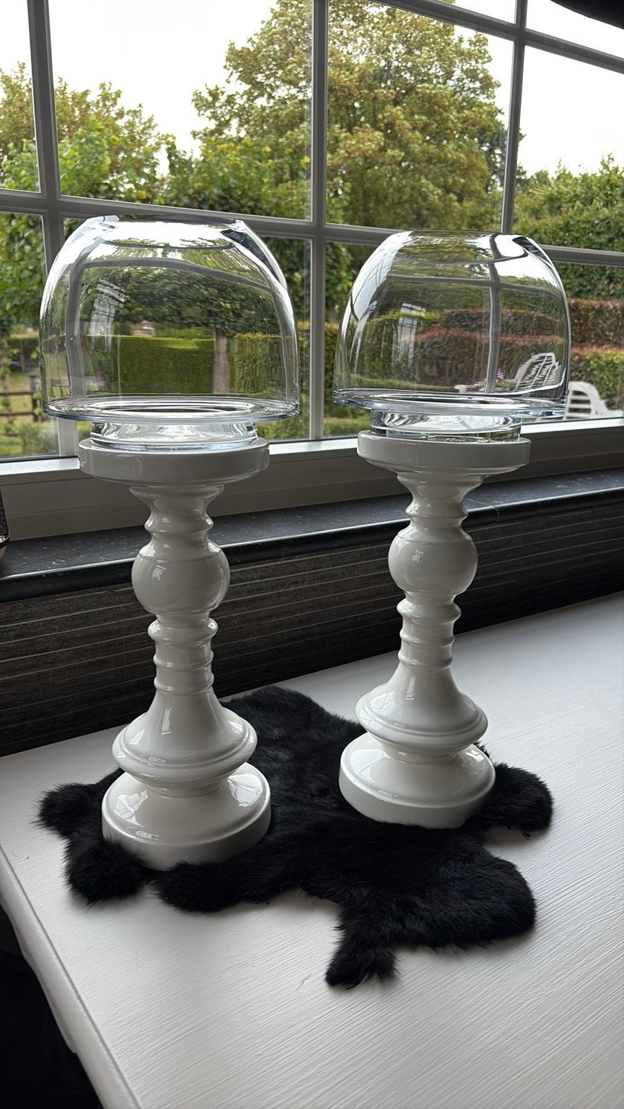 Twee kandelaars, Verre, Enlèvement, Comme neuf