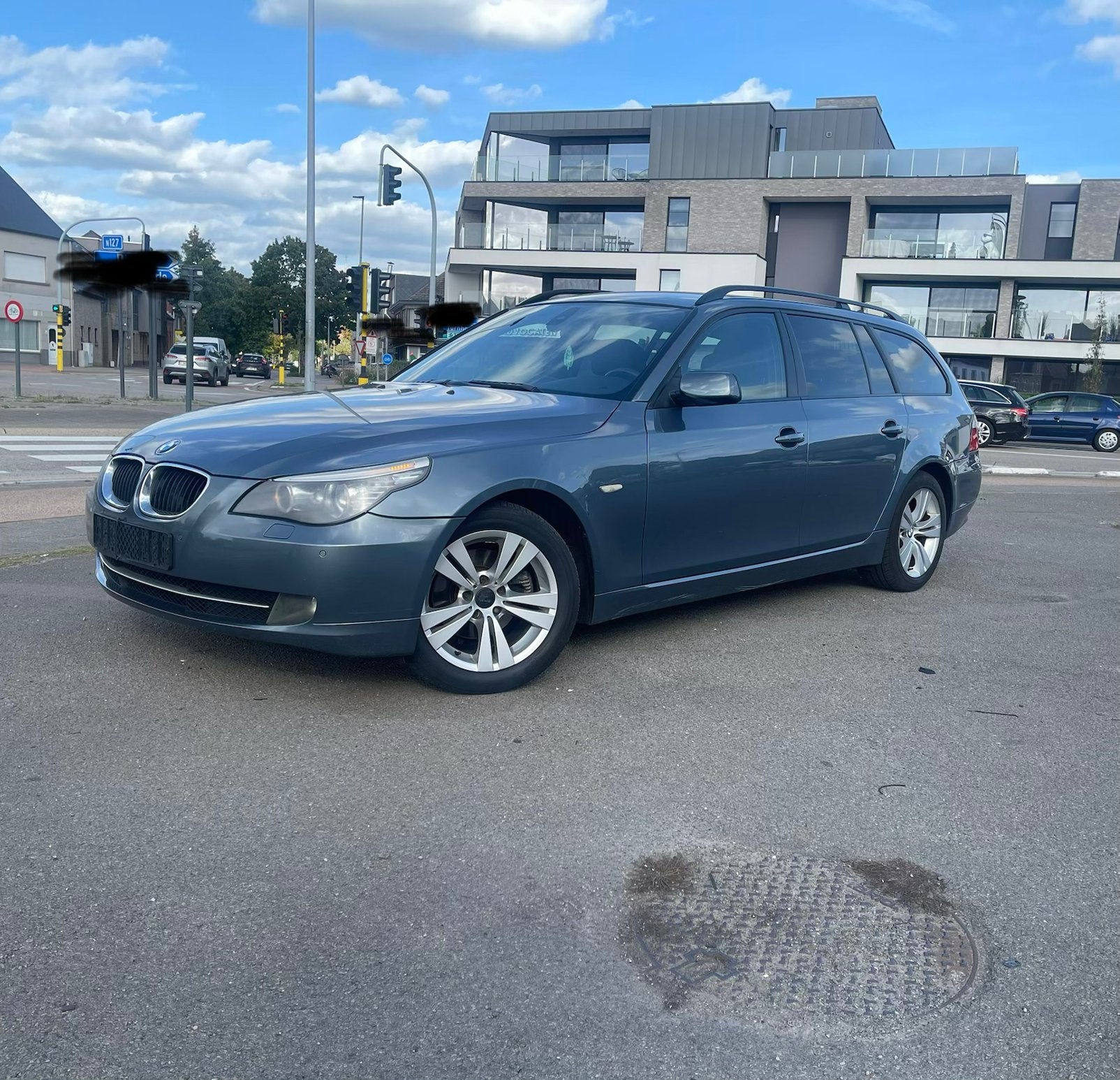 Voiture de tourisme Bmw 520I. E61, Autos, Noir, Break, Automatique, Particulier
