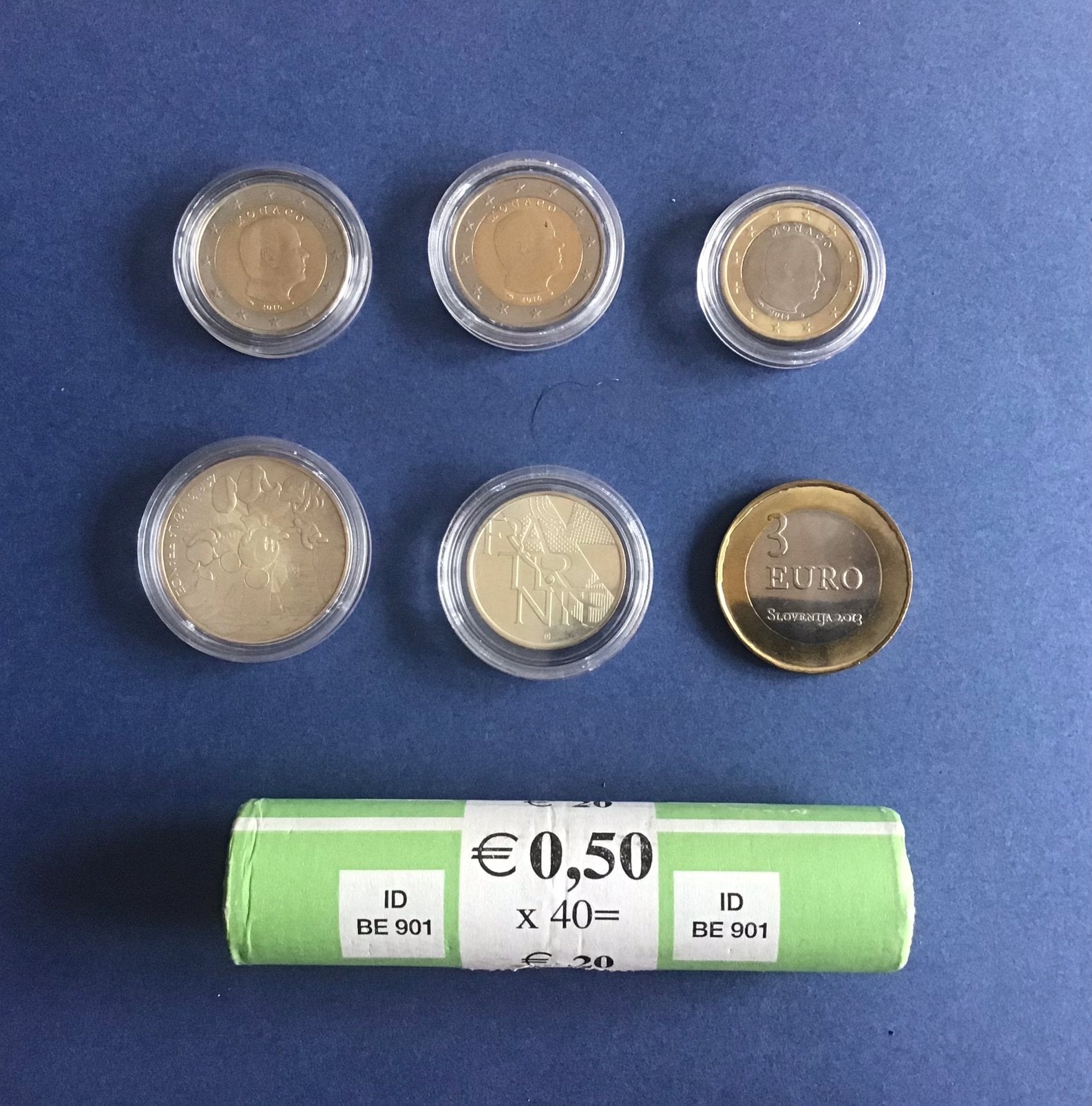 Euro  6 pieces + 1 rouleau, Enlèvement ou Envoi, Autres pays, Autres valeurs