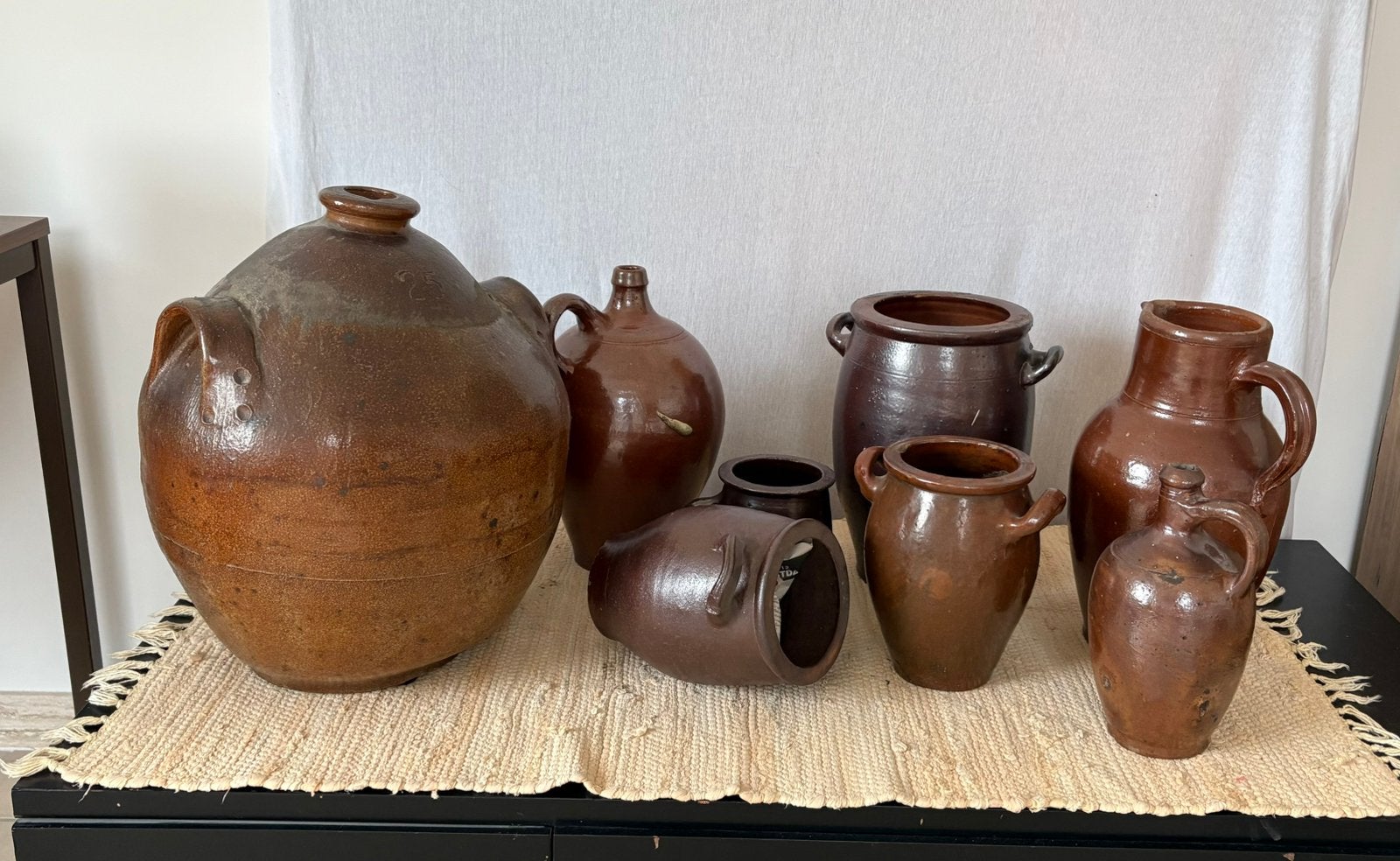 Oud geglazuurd aardewerk – kruiken, potten en kannen, Antiek en Kunst, Ophalen