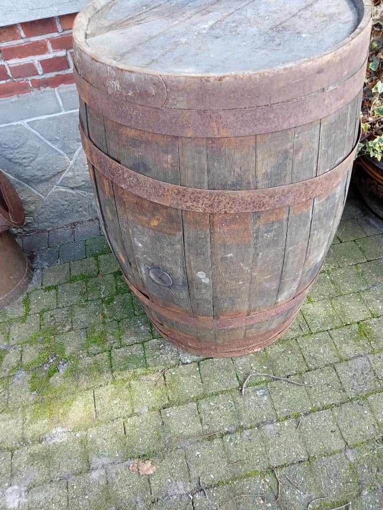 Wijnton, Tuin en Terras, Regentonnen, 75 tot 150 liter, Ophalen, Gebruikt, Hout