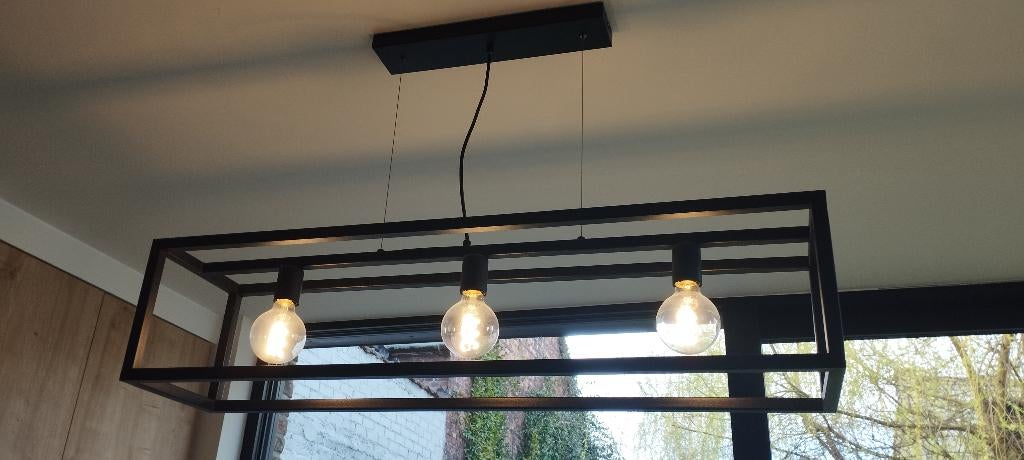Hanglamp eettafel perfecte staat - weg wegens aankoop nieuwe, Moins de 50 cm, Comme neuf, Enlèvement, Industriële look