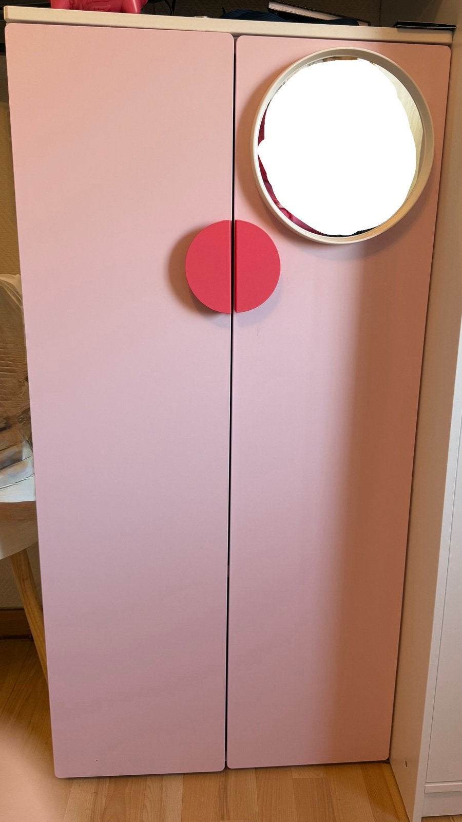 Roze kledingskast voor meisjes, Ophalen, Zo goed als nieuw