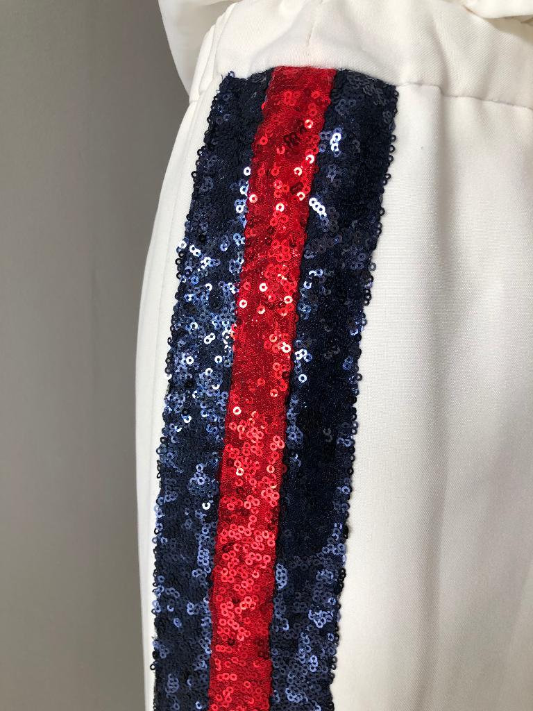Ecru rok: Lewis en Melly, Enlèvement ou Envoi, Comme neuf, Taille 36 (S), Bleu
