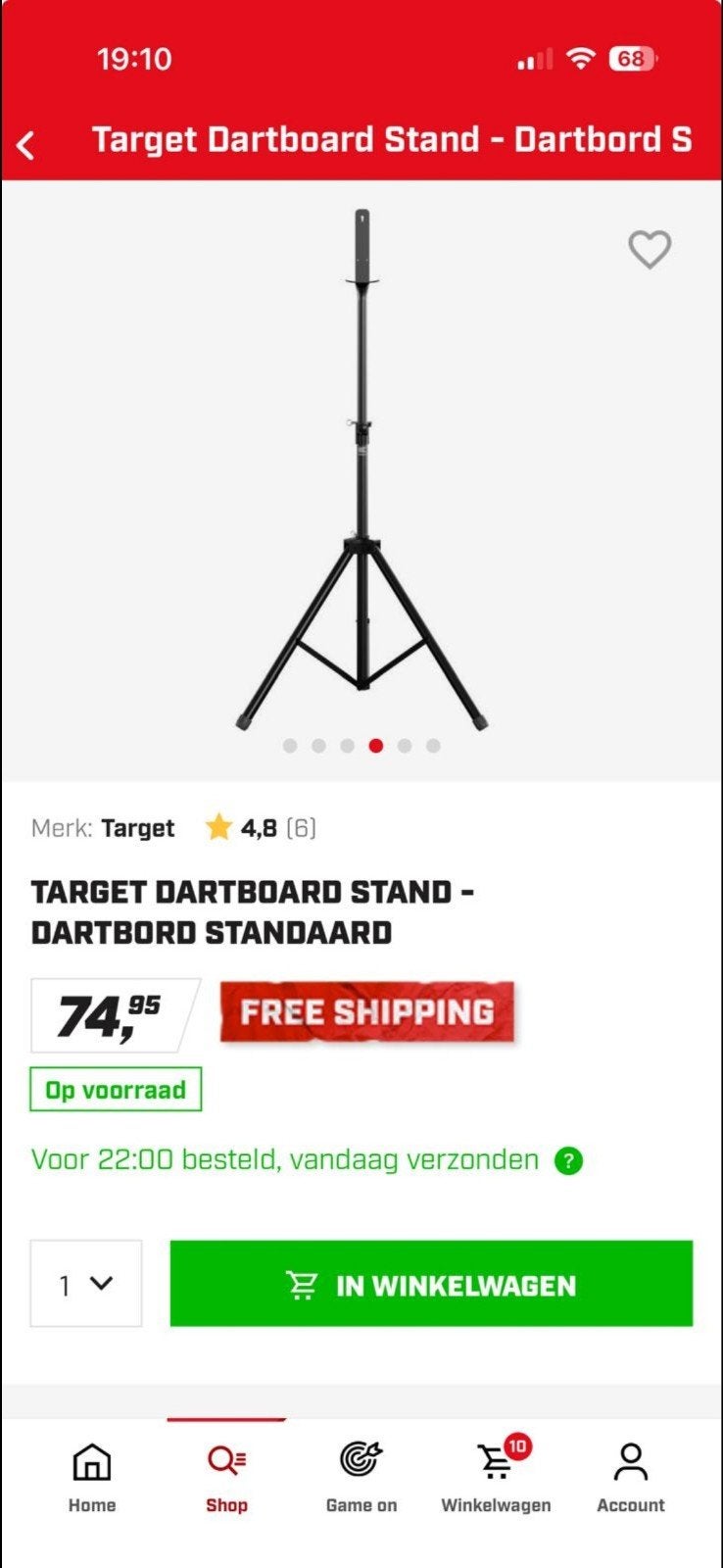 darts, Ophalen, Zo goed als nieuw, Overige typen