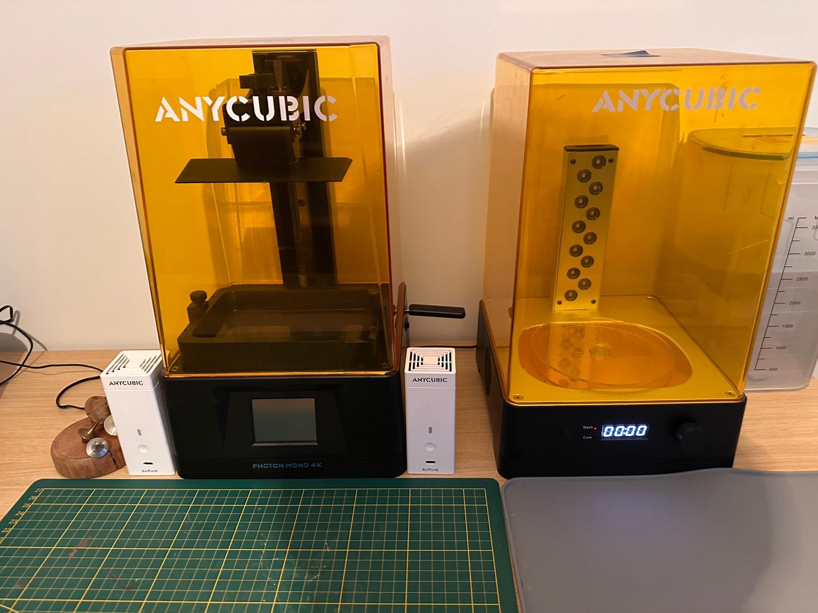 Anycubic photon wash and cure + mono x printer, Computers en Software, 3D Printers, Ophalen, Gebruikt, Resin/Hars