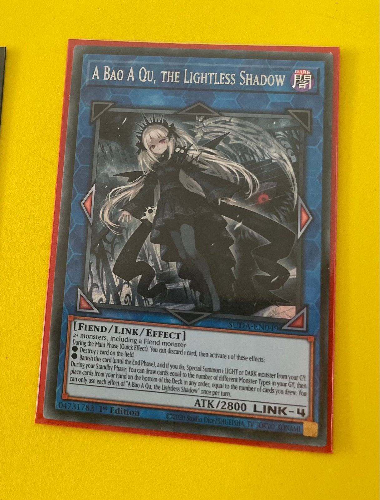 A Bao A Qu yugioh, Ophalen, Zo goed als nieuw