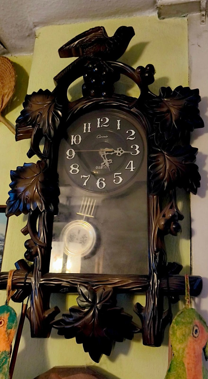 Horloge coucou murale., Enlèvement