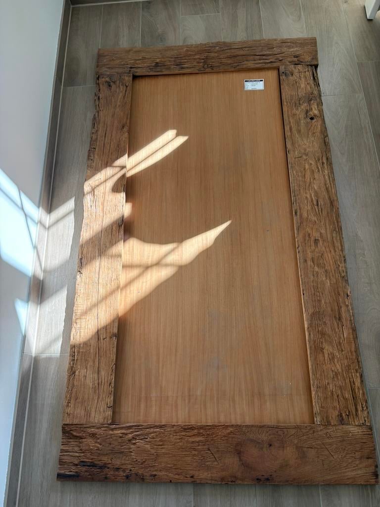 Landelijk spiegelkader, Antiek en Kunst, Ophalen, Rechthoekig, 50 tot 100 cm, 150 tot 200 cm