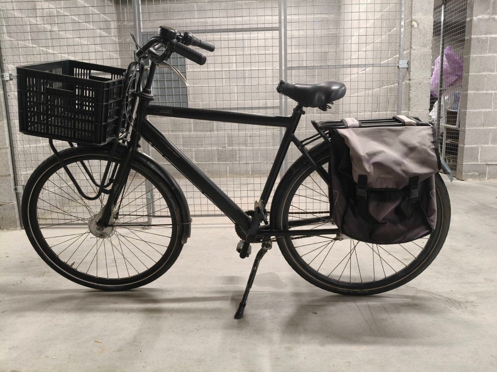 fiets met stuurbak/mand, Gebruikt, Versnellingen, Schijfrem, Ophalen