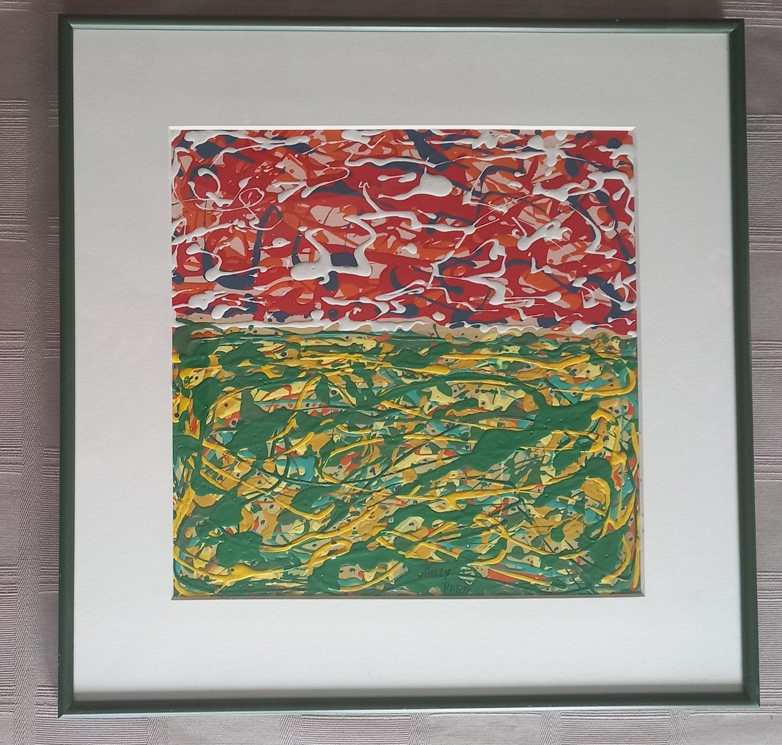 Billy Porta abstracte kunst professionele inlijsting, Antiek en Kunst, Ophalen of Verzenden
