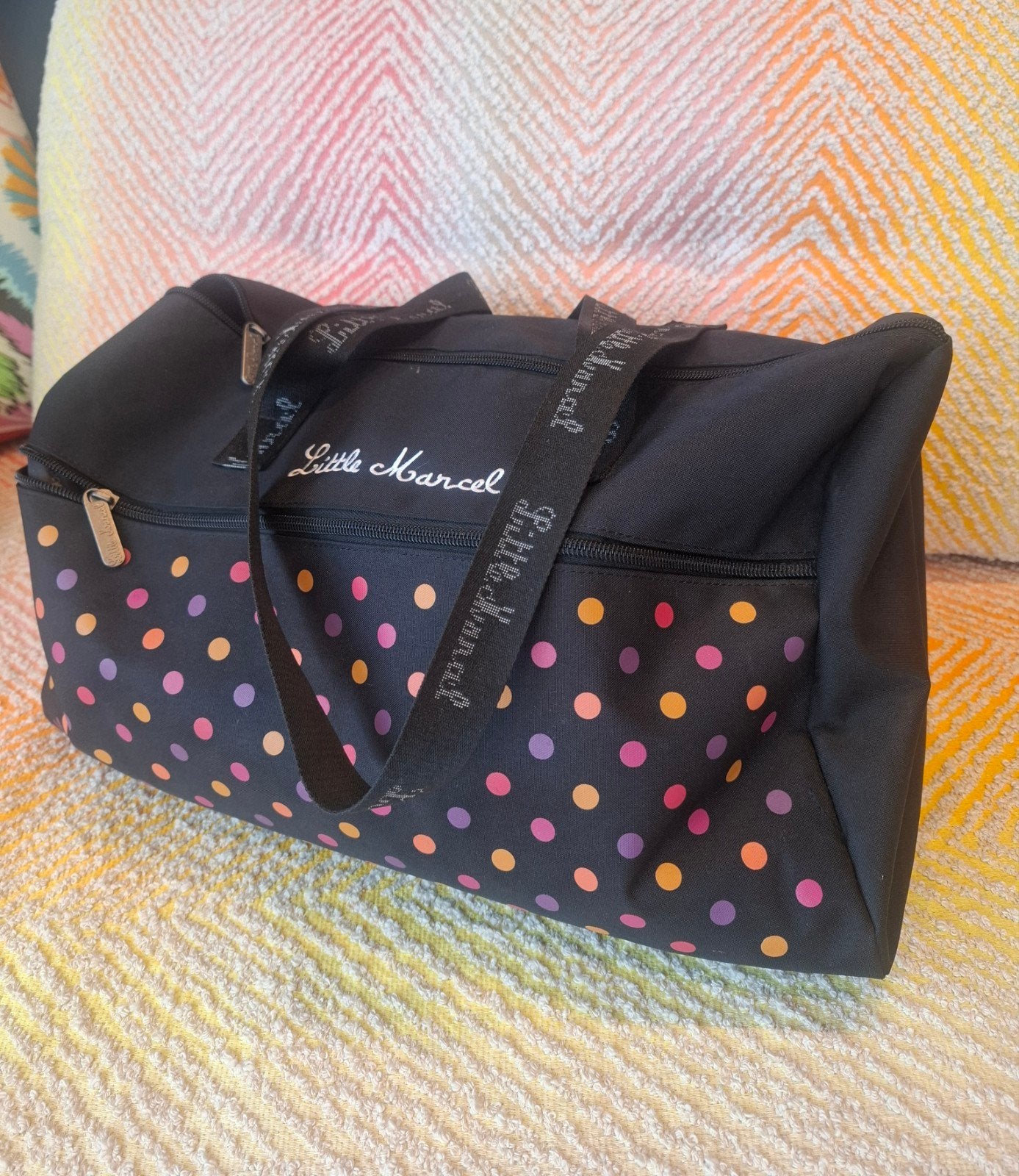 Neuf grand sac Little Marcel noir pois, Bijoux, Sacs & Beauté, Neuf, Enlèvement ou Envoi, Moins de 35 cm, 40 à 60 cm