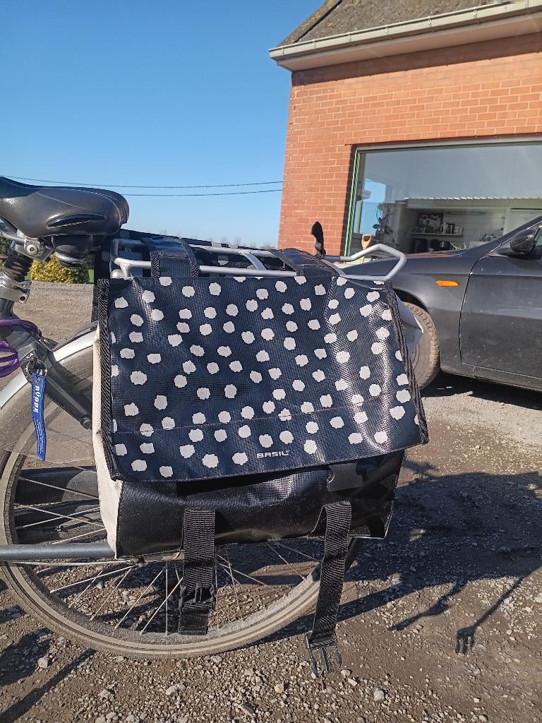 Sac à vélo Basil Urban Load Double, noir, 48 litres, Enlèvement ou Envoi, Utilisé, Basil