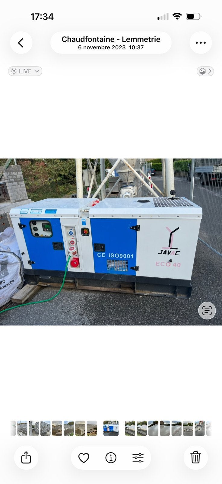 Groupe electrogene, Bricolage & Construction, Enlèvement, Comme neuf