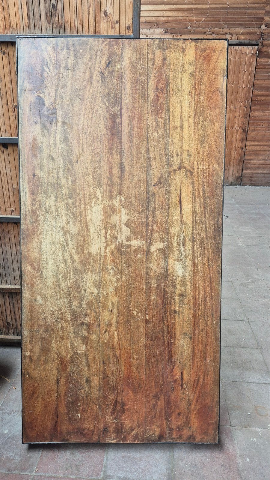 Eettafel te koop (tafelblad op te schuren), Gebruikt, 50 tot 100 cm, Vijf personen of meer, 150 tot 200 cm