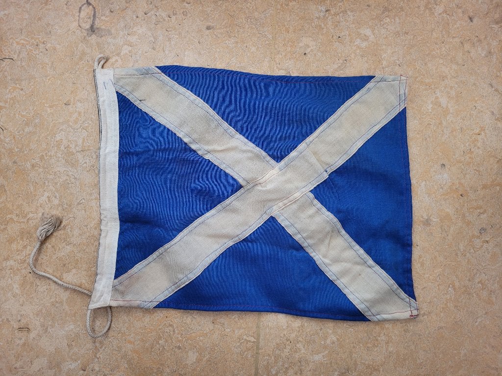 drapeau coton signalisation maritime vintage, Divers, Enlèvement ou Envoi, Utilisé