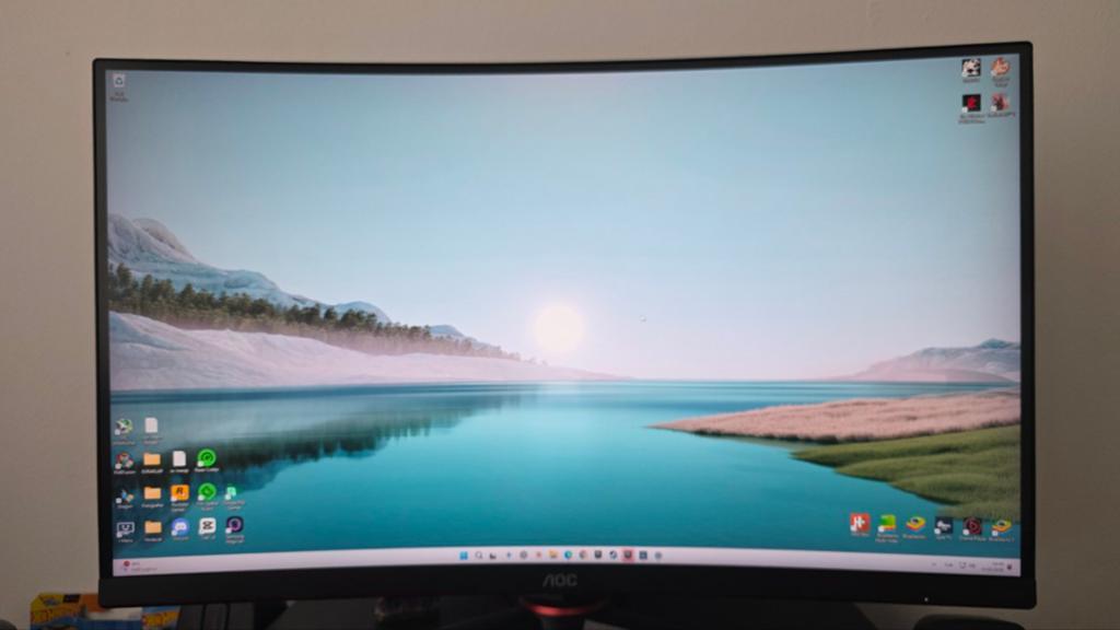AOC CQ27G2U/BK 27" QHD 144Hz Curved Gaming Monitor - Zo goed, Computers en Software, Ophalen, HDMI, Gaming, VA