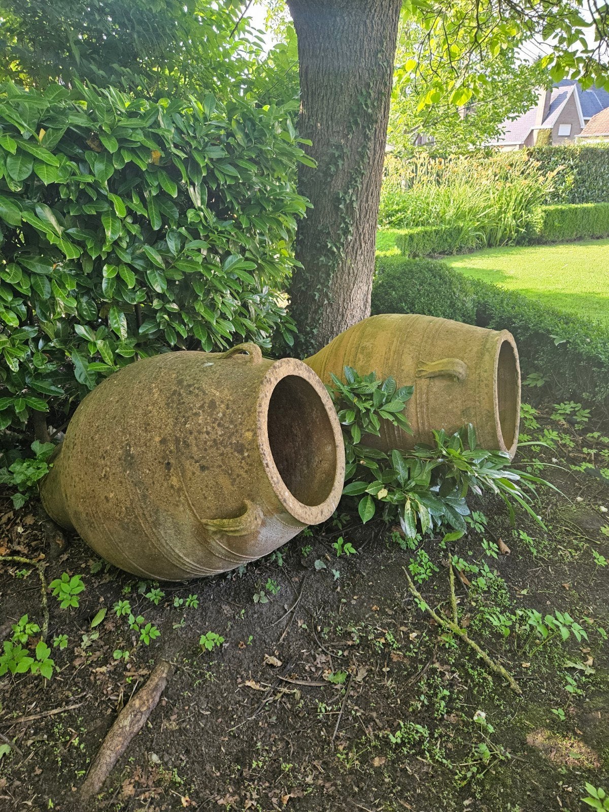 Set 2 grote terracotta kruiken, Ophalen
