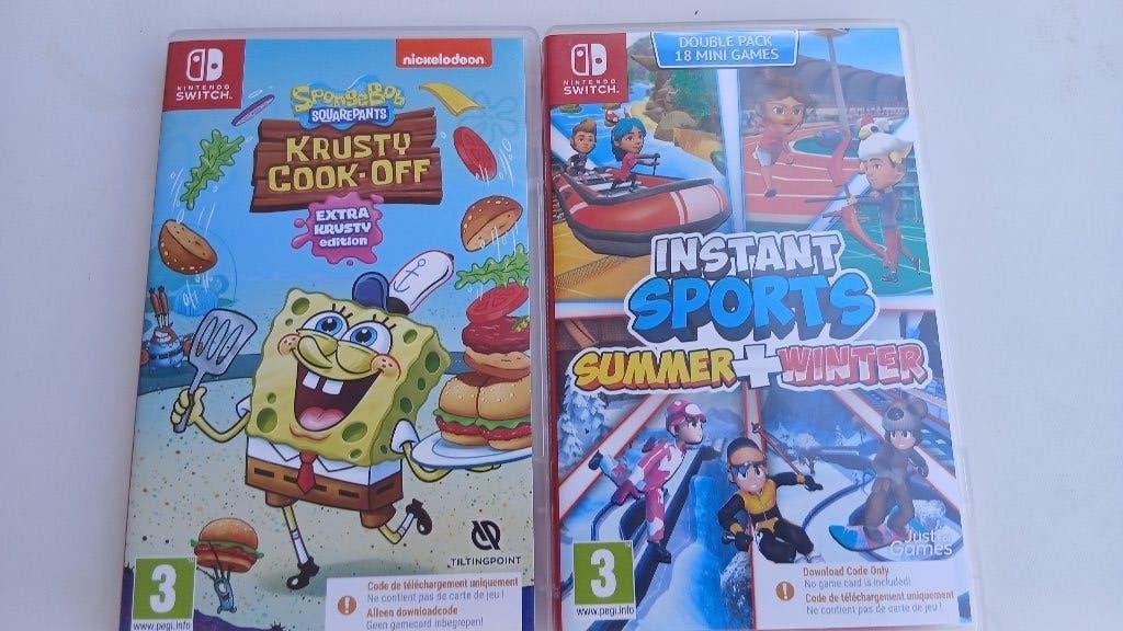 2 games nintendo switch, Games en Spelcomputers, Games | Nintendo Switch, Ophalen, 2 spelers, Zo goed als nieuw, Vanaf 3 jaar