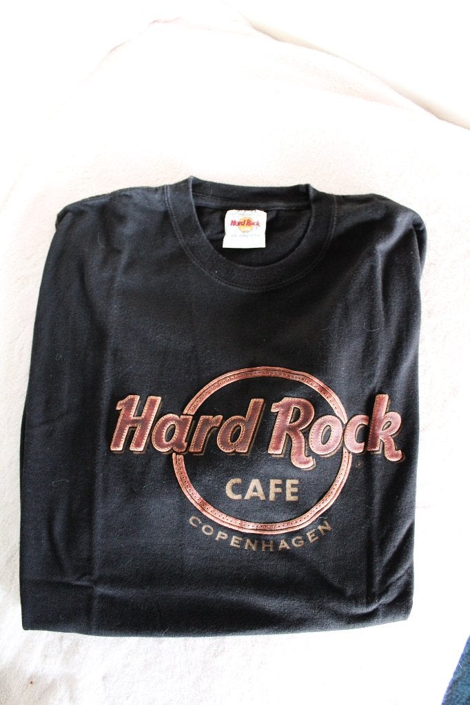 Hard Rock Cafe Copenhagen T-shirt, Ophalen of Verzenden, Gedragen, Zwart, Hard Rock Cafe