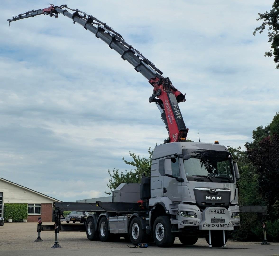 MAN TGS 37/510 8x4 FASSI 115tm GRUE/ FYJIB/ TREUIL/ TRACTEUR, Argent ou Gris, Achat, 375 kW, Euro 6
