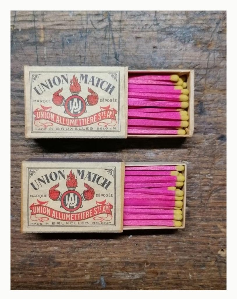 Boites allumettes union match Belgie  WW2, Collections, Envoi
