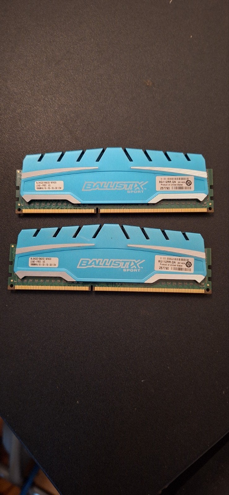 8 GB RAM Ballistix Sport, Computers en Software, RAM geheugen, Ophalen, 8 GB