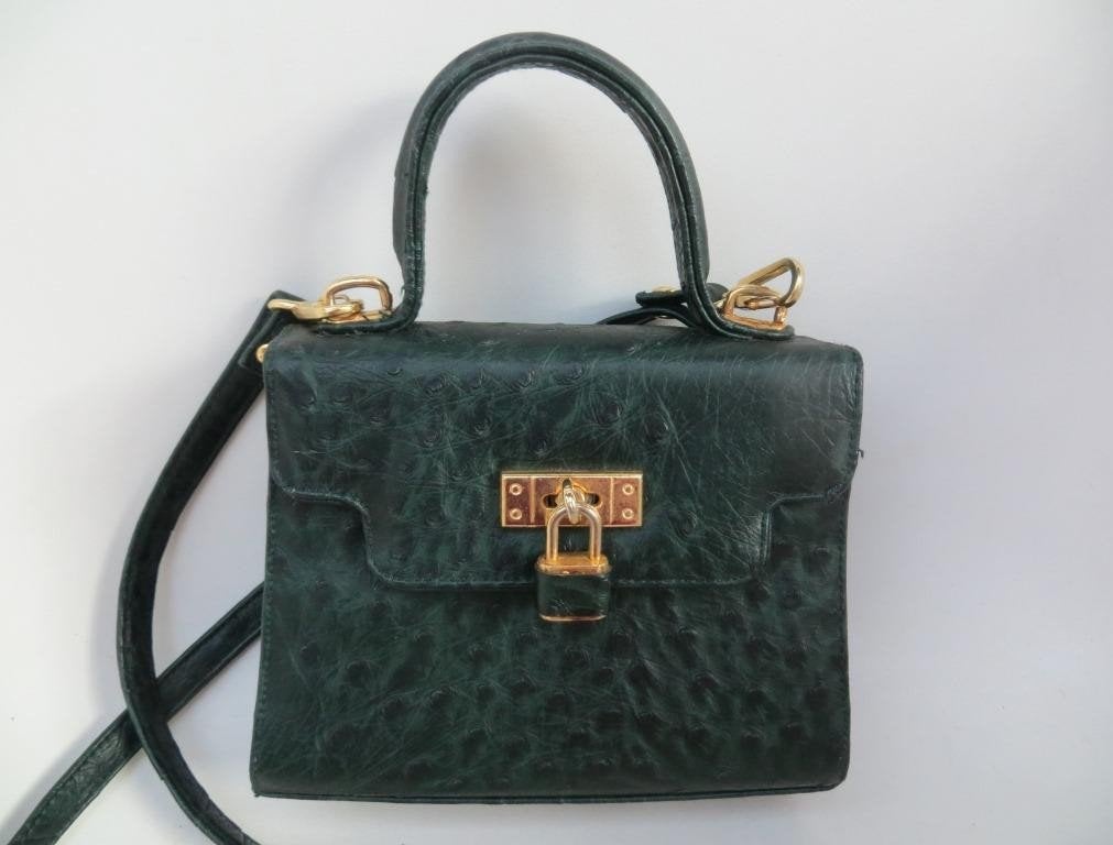 klein groen handtasje met schouderriem, Handtassen en Accessoires, Ophalen of Verzenden, Gebruikt, Groen, Handtas