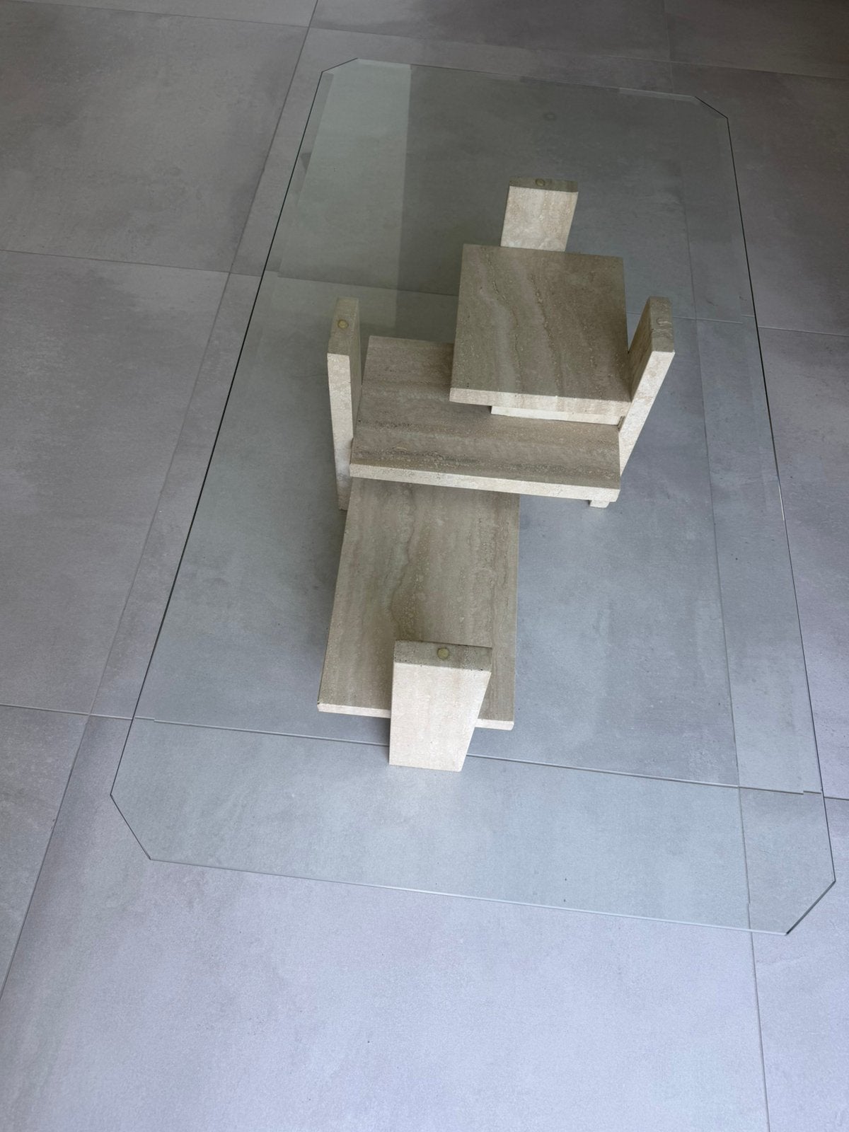 Table de salon, Maison & Meubles, Tables | Tables de salon, 50 à 100 cm, Comme neuf, Verre, Enlèvement