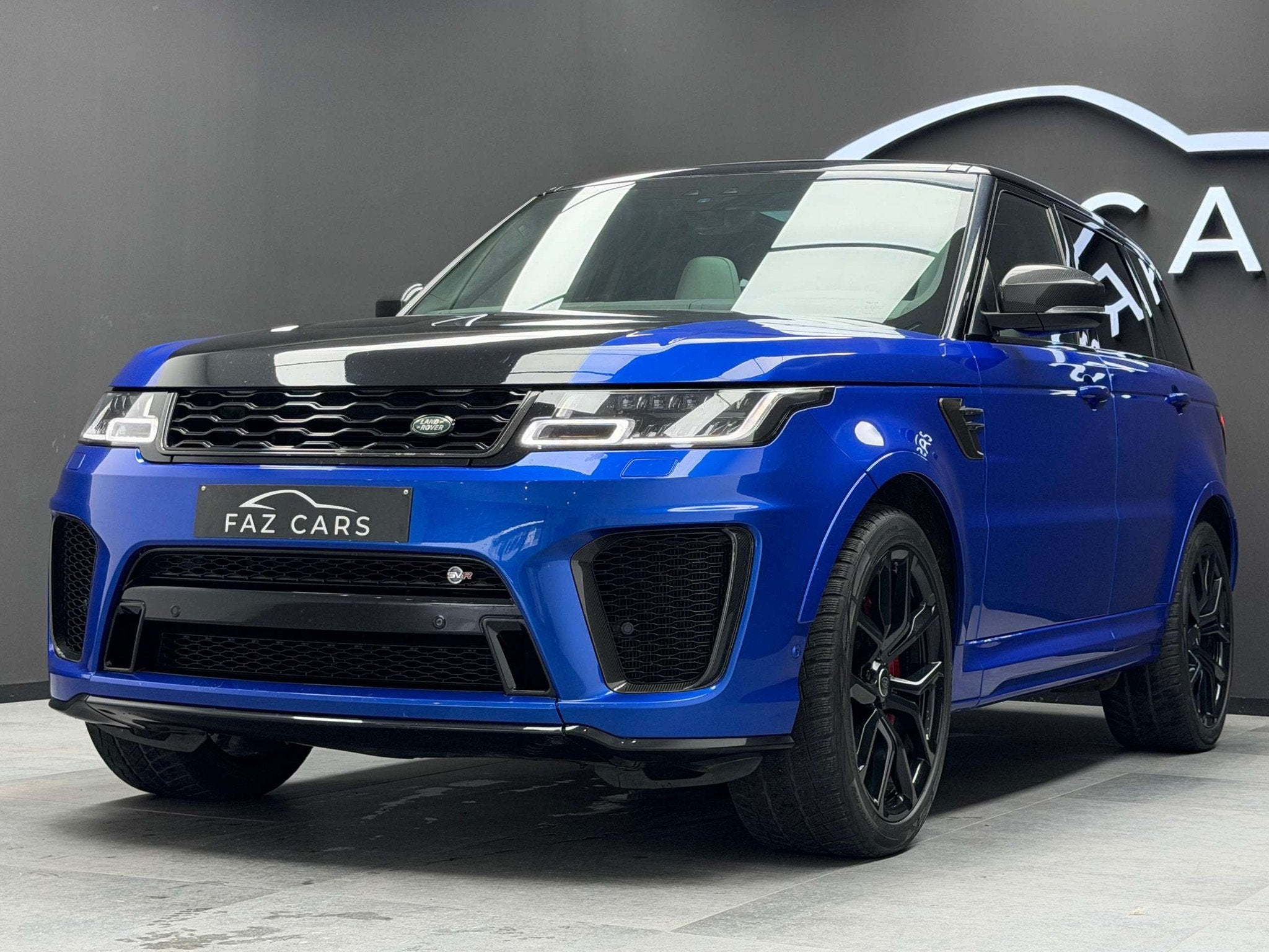 Land Rover Range Rover Sport 5.0 V8 P575 SC SVR * FULL OPTIO, Automaat, Blauw, Leder, Bedrijf