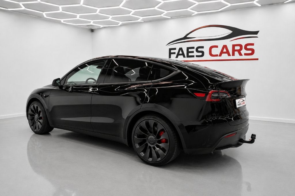 tesla model y performance dual motor, Auto's, Tesla, Automaat, Zwart, Zwart, Leder