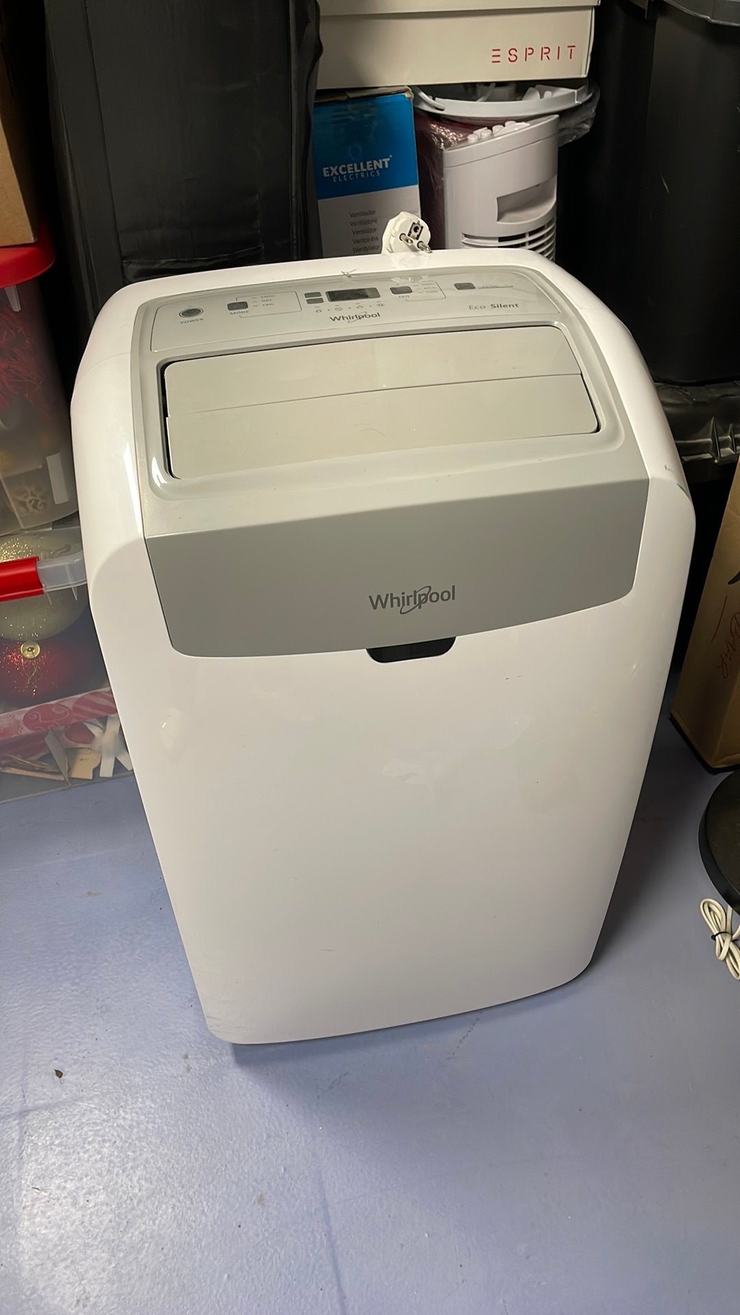 Whirlpool mobiele airco, Ophalen, Minder dan 60 m³, 3 snelheden of meer, Zo goed als nieuw