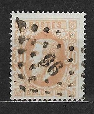 België OPC 33 Z.M. Koning Leopold II, Postzegels en Munten, Ophalen of Verzenden, Gestempeld, Staatshoofden