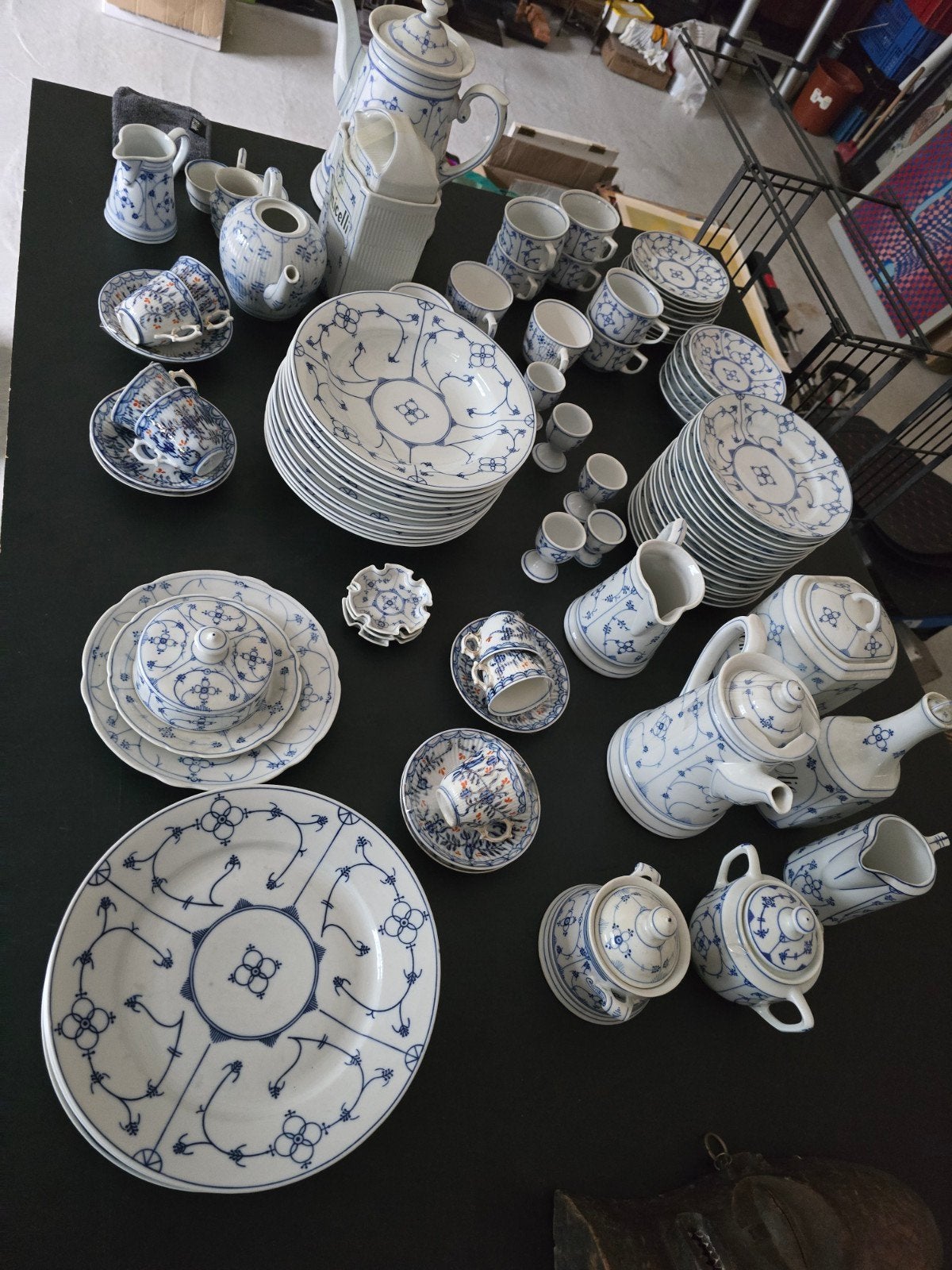 Motif de Copenhague : porcelaine ancienne, Enlèvement