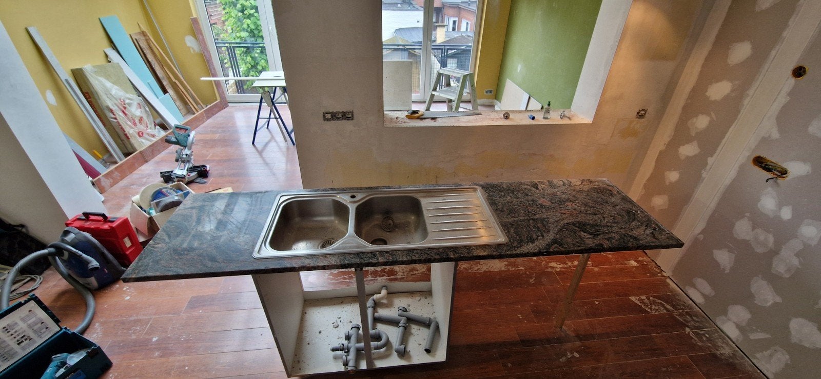 Granieten werkbladen, Huis en Inrichting, Keuken | Keukenelementen, Ophalen