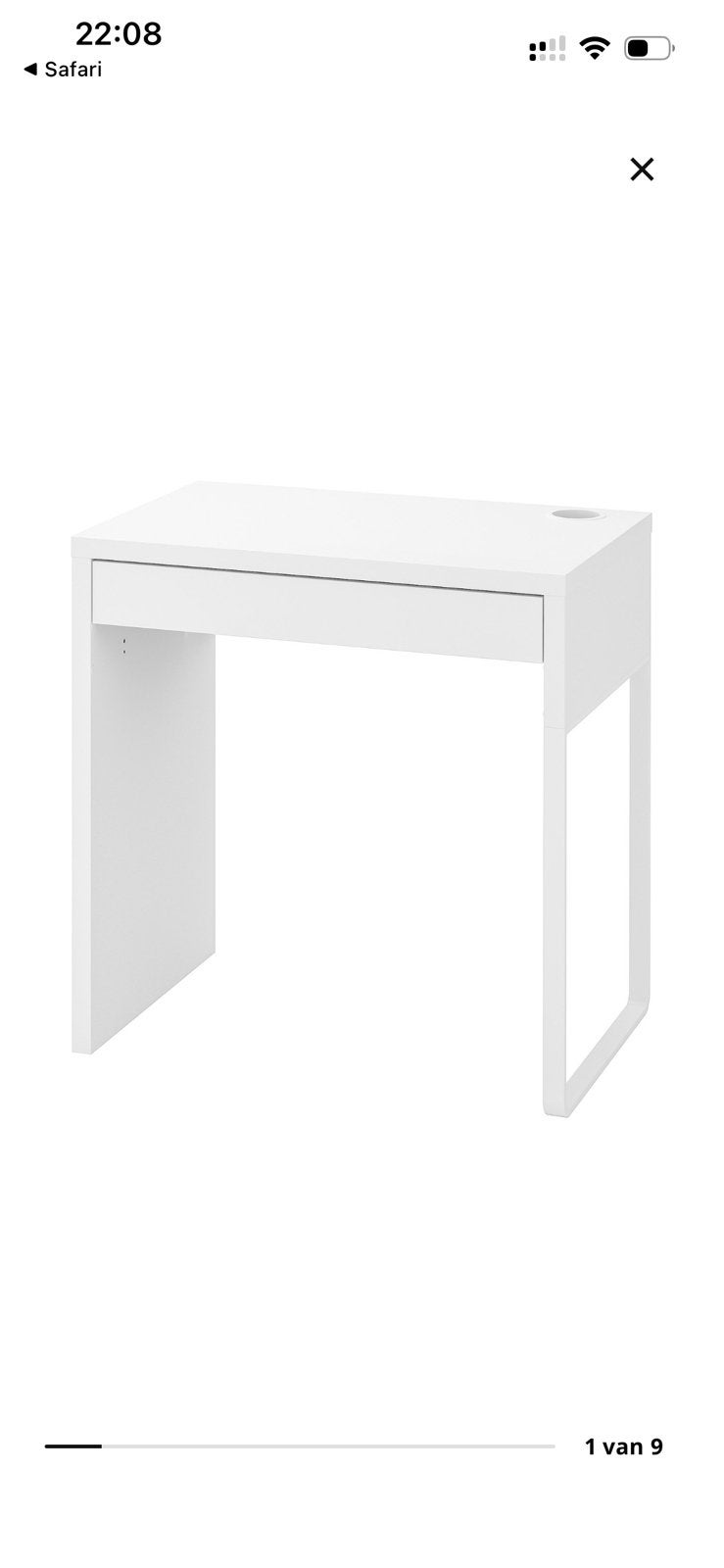IKEA Micke, Enlèvement, Utilisé