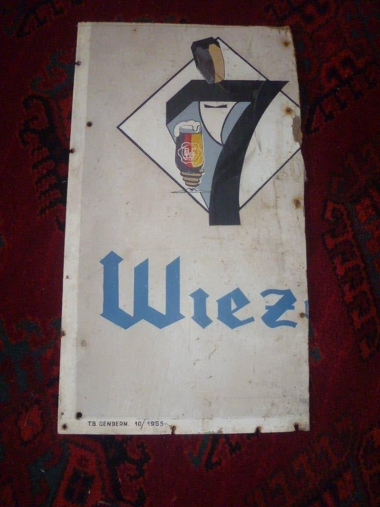 REKLAME PLAAT CALLEBOUT WIEZE, Ophalen