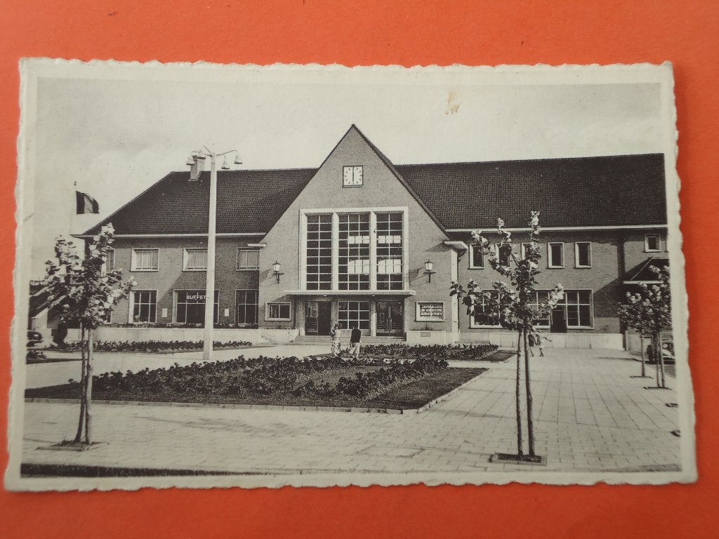 Heist a/Zee     Station, Verzamelen, Postkaarten | België, Ophalen of Verzenden, 1940 tot 1960, Gelopen, West-Vlaanderen